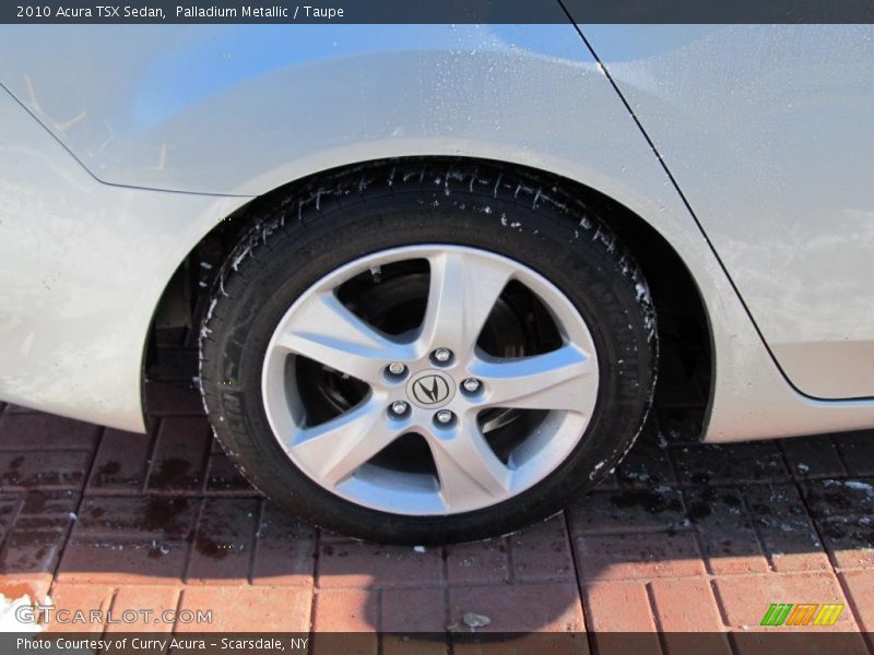 Palladium Metallic / Taupe 2010 Acura TSX Sedan