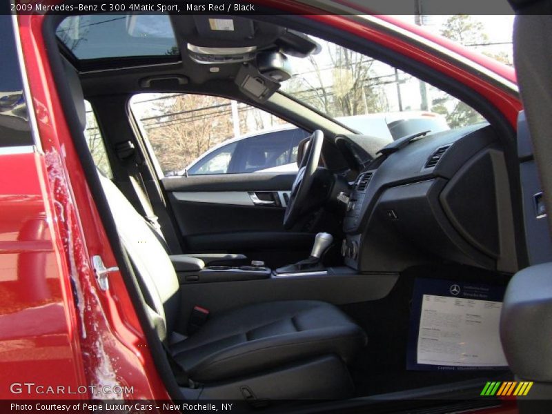 Mars Red / Black 2009 Mercedes-Benz C 300 4Matic Sport