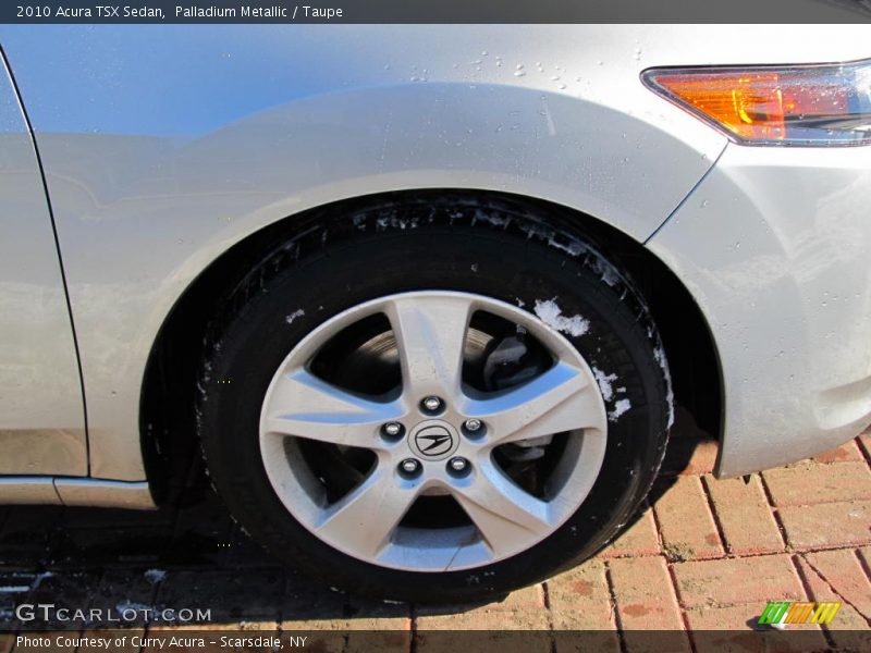 Palladium Metallic / Taupe 2010 Acura TSX Sedan