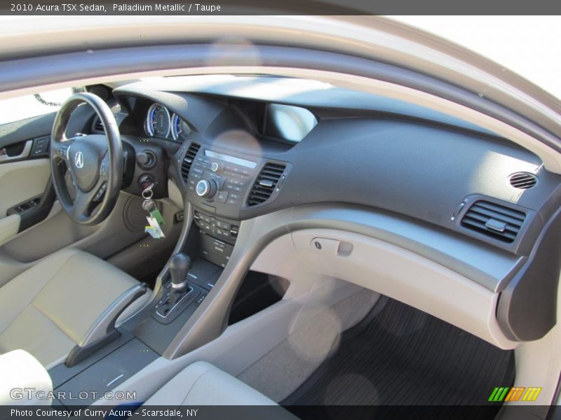 Palladium Metallic / Taupe 2010 Acura TSX Sedan