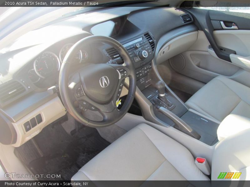 Palladium Metallic / Taupe 2010 Acura TSX Sedan
