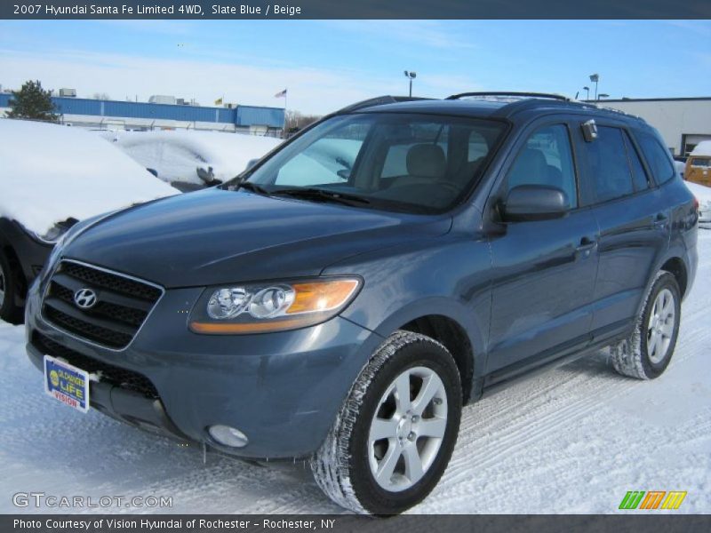 Slate Blue / Beige 2007 Hyundai Santa Fe Limited 4WD