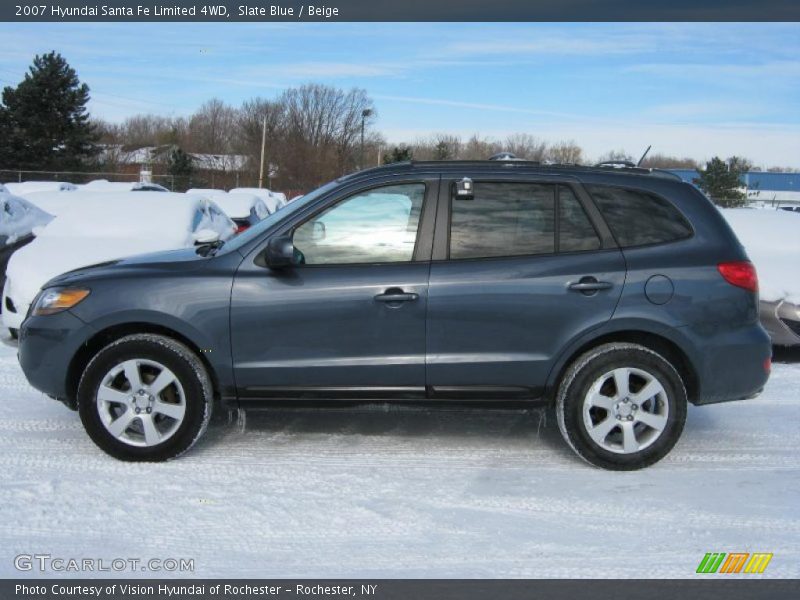Slate Blue / Beige 2007 Hyundai Santa Fe Limited 4WD