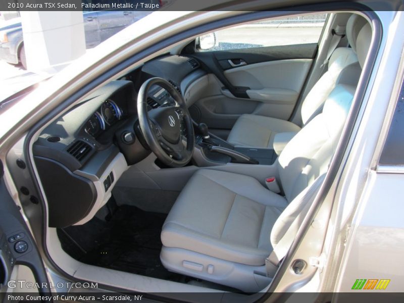 Palladium Metallic / Taupe 2010 Acura TSX Sedan