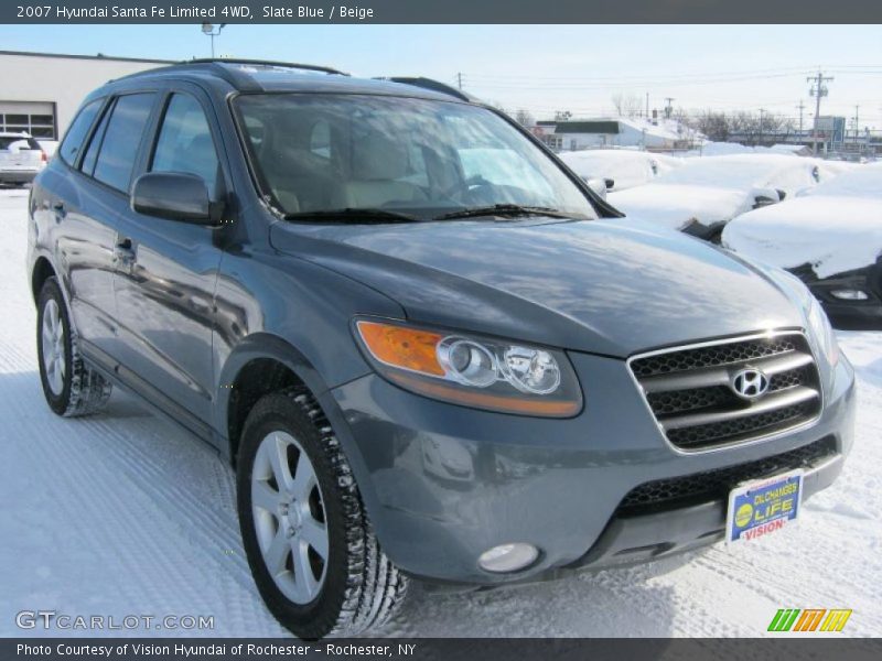 Slate Blue / Beige 2007 Hyundai Santa Fe Limited 4WD
