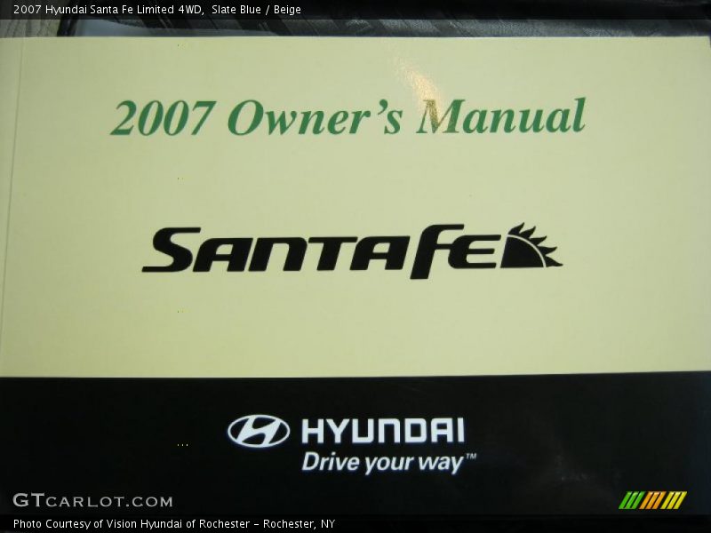 Slate Blue / Beige 2007 Hyundai Santa Fe Limited 4WD