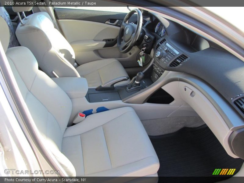 Palladium Metallic / Taupe 2010 Acura TSX Sedan