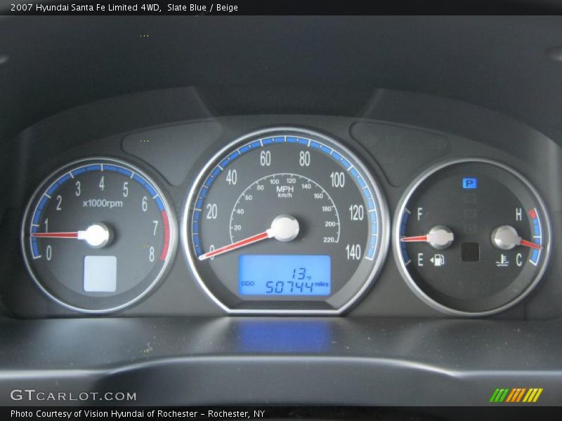 Slate Blue / Beige 2007 Hyundai Santa Fe Limited 4WD