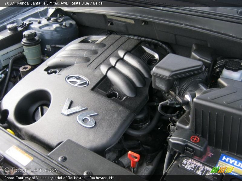 Slate Blue / Beige 2007 Hyundai Santa Fe Limited 4WD