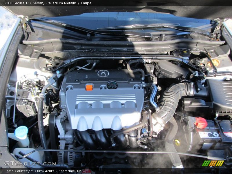 Palladium Metallic / Taupe 2010 Acura TSX Sedan