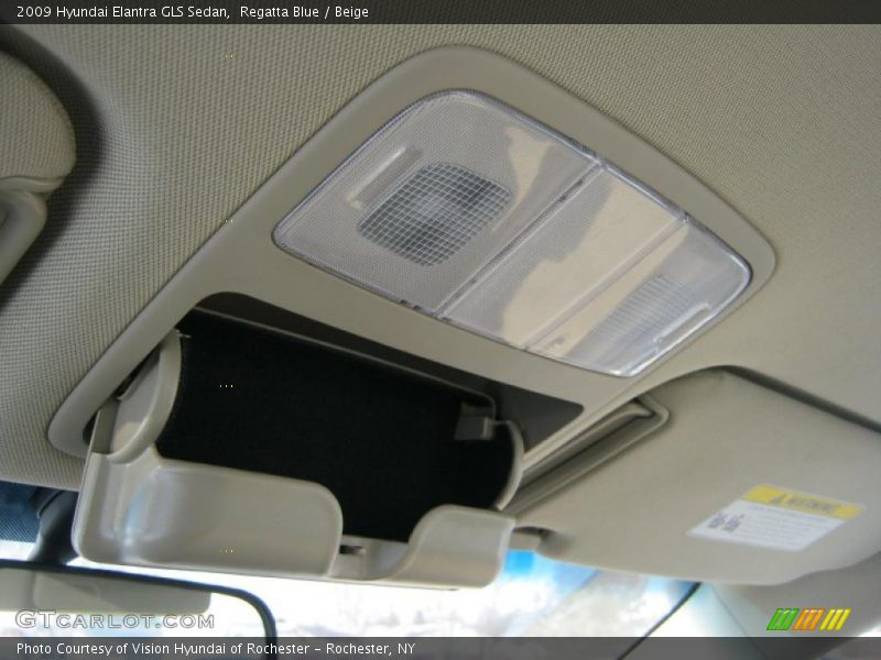 Regatta Blue / Beige 2009 Hyundai Elantra GLS Sedan