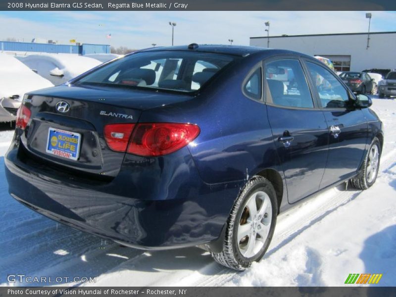Regatta Blue Metallic / Gray 2008 Hyundai Elantra GLS Sedan