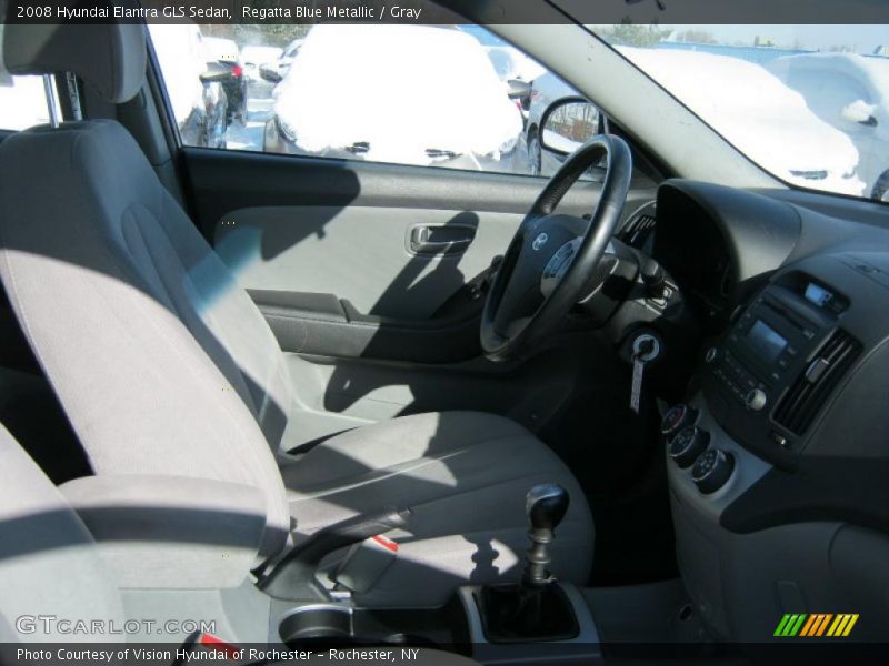 Regatta Blue Metallic / Gray 2008 Hyundai Elantra GLS Sedan