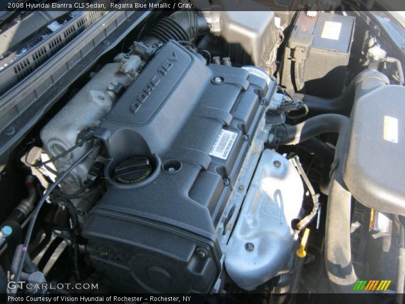 Regatta Blue Metallic / Gray 2008 Hyundai Elantra GLS Sedan