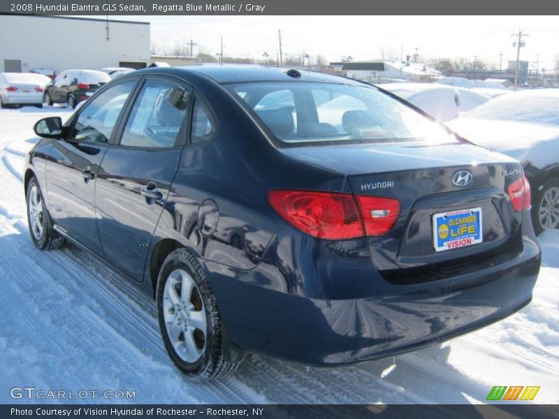 Regatta Blue Metallic / Gray 2008 Hyundai Elantra GLS Sedan