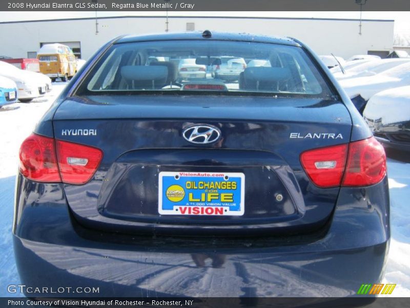 Regatta Blue Metallic / Gray 2008 Hyundai Elantra GLS Sedan