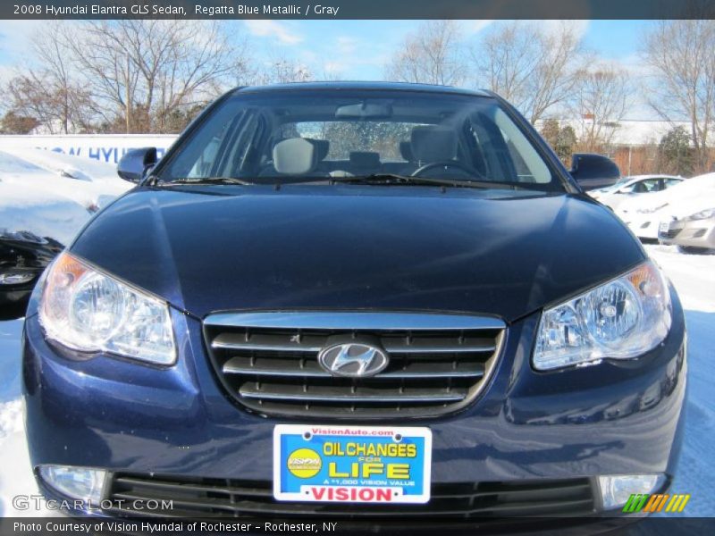 Regatta Blue Metallic / Gray 2008 Hyundai Elantra GLS Sedan