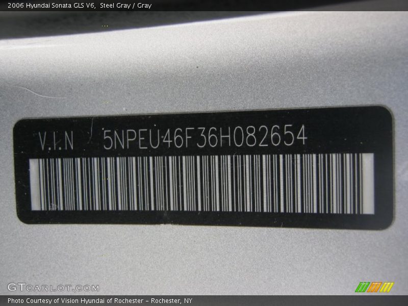 Steel Gray / Gray 2006 Hyundai Sonata GLS V6