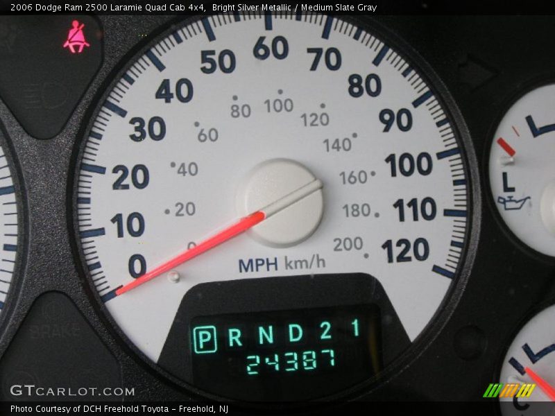 Bright Silver Metallic / Medium Slate Gray 2006 Dodge Ram 2500 Laramie Quad Cab 4x4