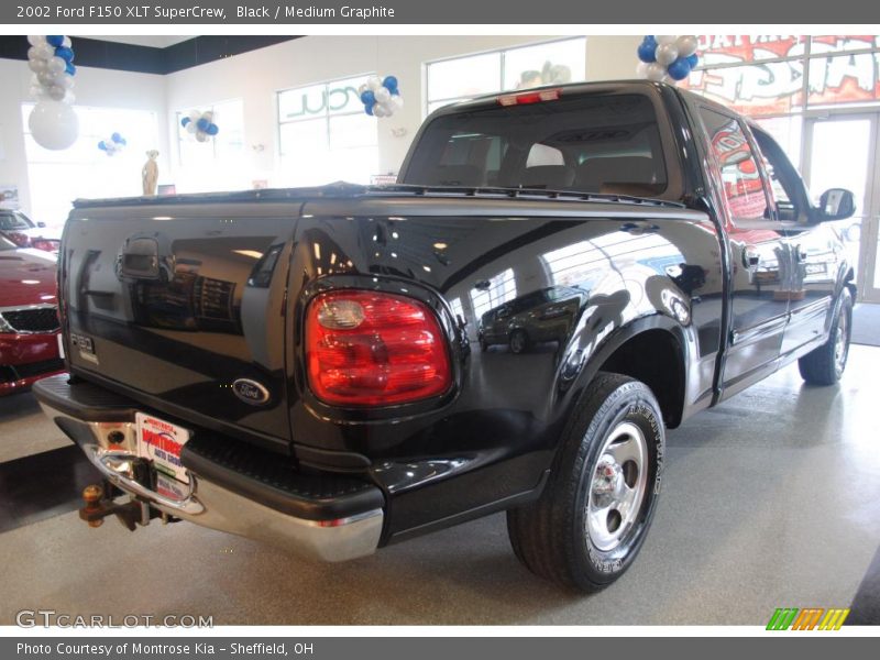 Black / Medium Graphite 2002 Ford F150 XLT SuperCrew