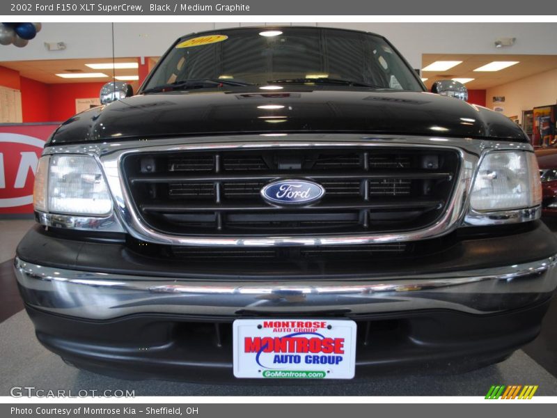 Black / Medium Graphite 2002 Ford F150 XLT SuperCrew
