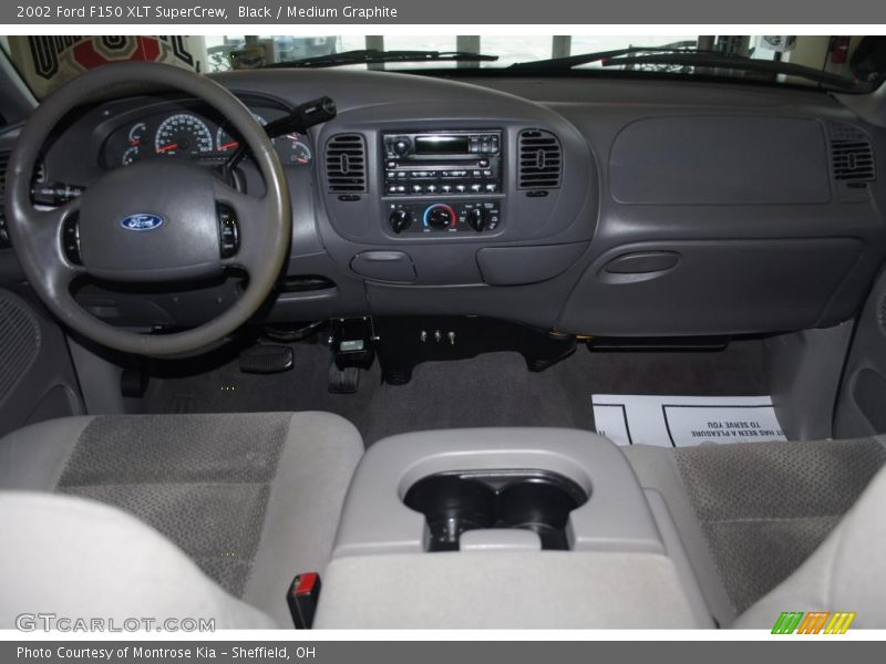 Black / Medium Graphite 2002 Ford F150 XLT SuperCrew