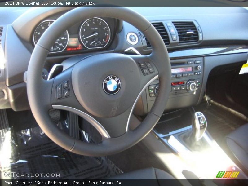 Jet Black / Black 2011 BMW 1 Series 135i Coupe