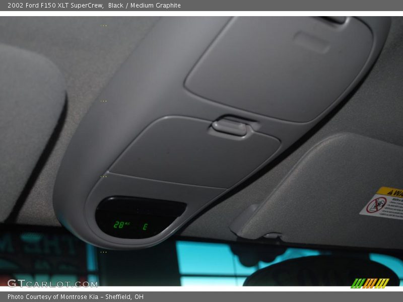 Black / Medium Graphite 2002 Ford F150 XLT SuperCrew