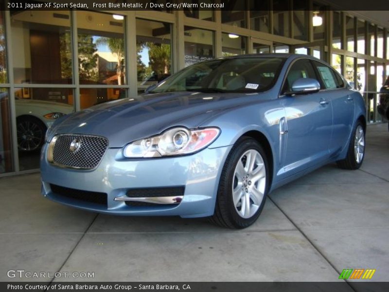 Frost Blue Metallic / Dove Grey/Warm Charcoal 2011 Jaguar XF Sport Sedan