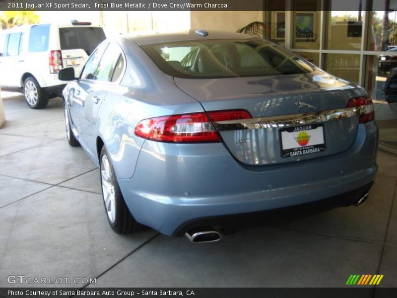 Frost Blue Metallic / Dove Grey/Warm Charcoal 2011 Jaguar XF Sport Sedan