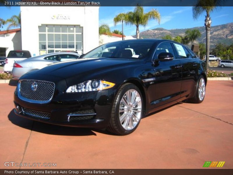 Ebony Black / London Tan/Jet Black 2011 Jaguar XJ XJL