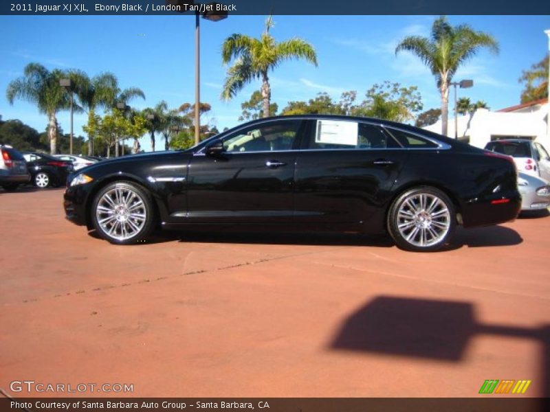 Ebony Black / London Tan/Jet Black 2011 Jaguar XJ XJL