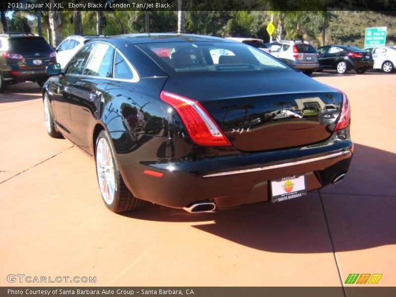 Ebony Black / London Tan/Jet Black 2011 Jaguar XJ XJL