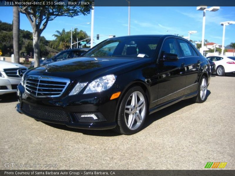 Black / Black 2011 Mercedes-Benz E 350 Sedan