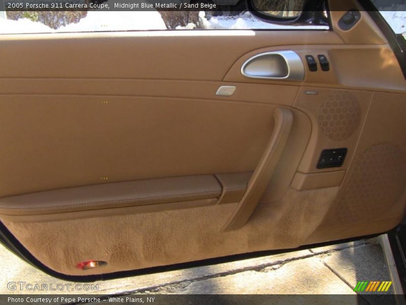 Midnight Blue Metallic / Sand Beige 2005 Porsche 911 Carrera Coupe