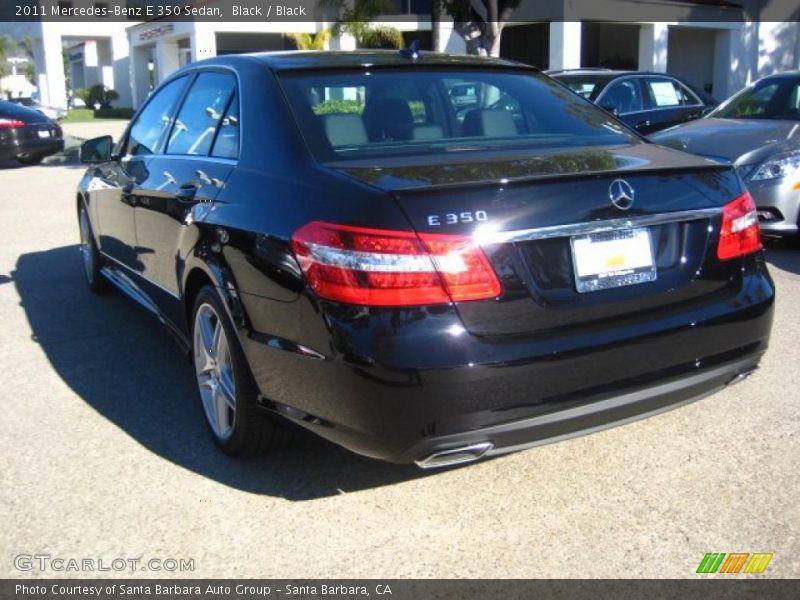 Black / Black 2011 Mercedes-Benz E 350 Sedan