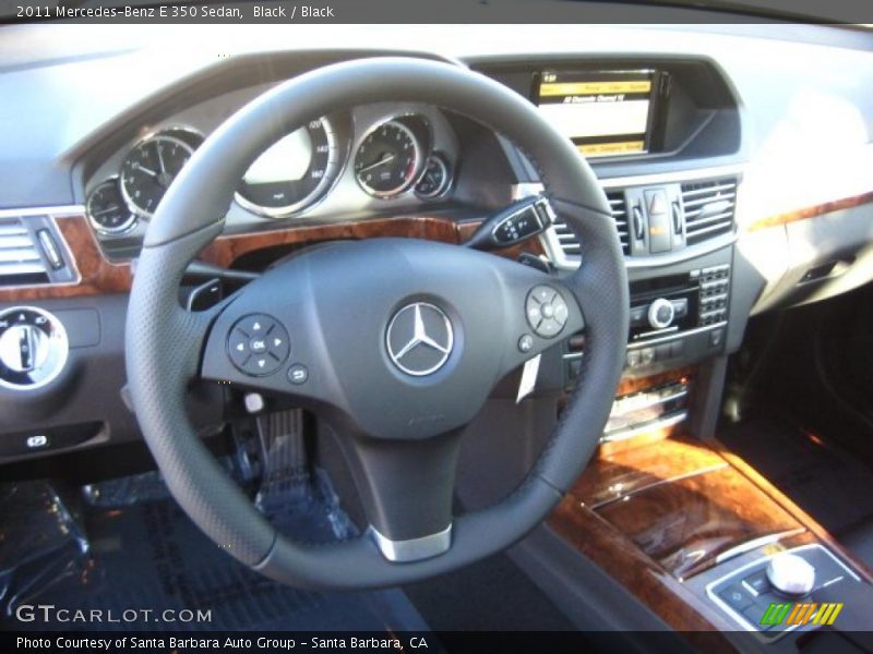 Black / Black 2011 Mercedes-Benz E 350 Sedan