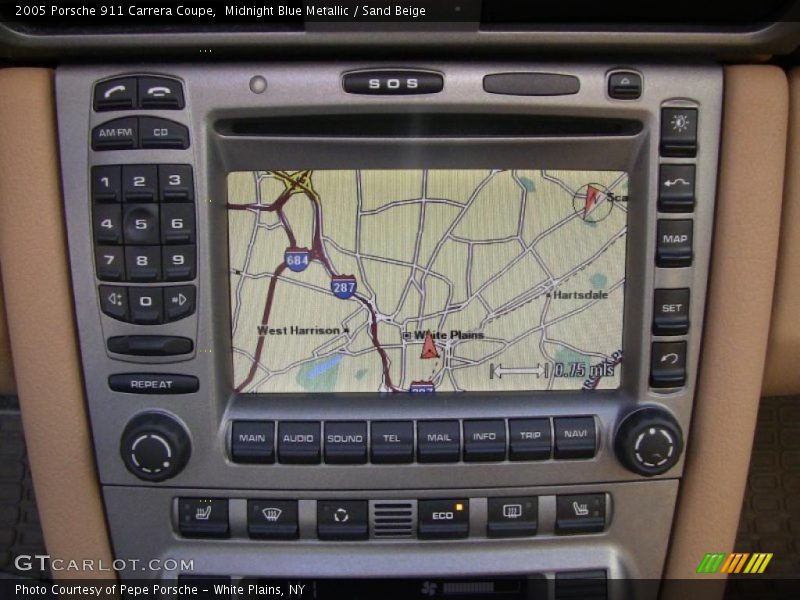 Midnight Blue Metallic / Sand Beige 2005 Porsche 911 Carrera Coupe