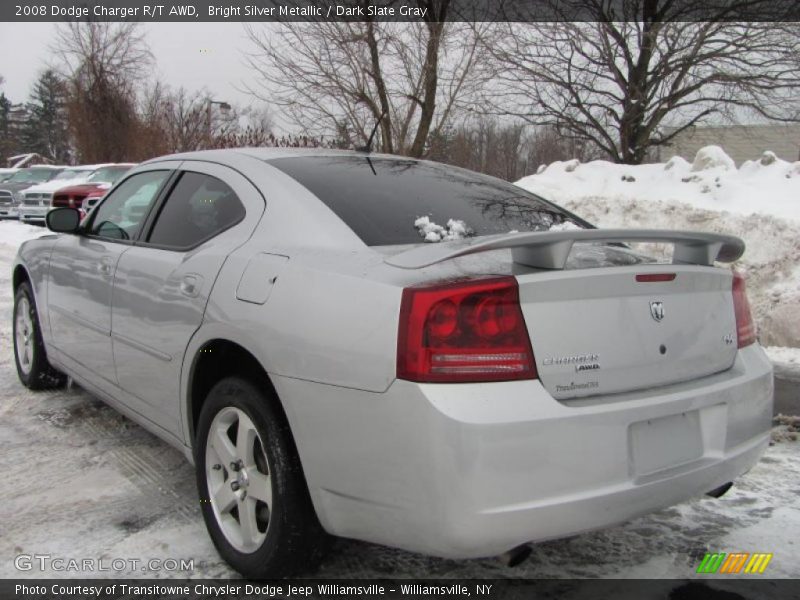 Bright Silver Metallic / Dark Slate Gray 2008 Dodge Charger R/T AWD