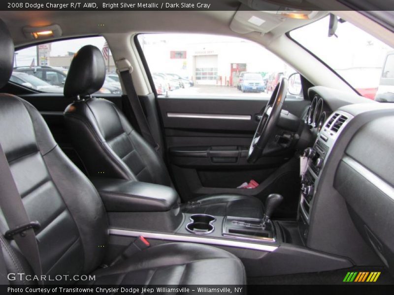 Bright Silver Metallic / Dark Slate Gray 2008 Dodge Charger R/T AWD