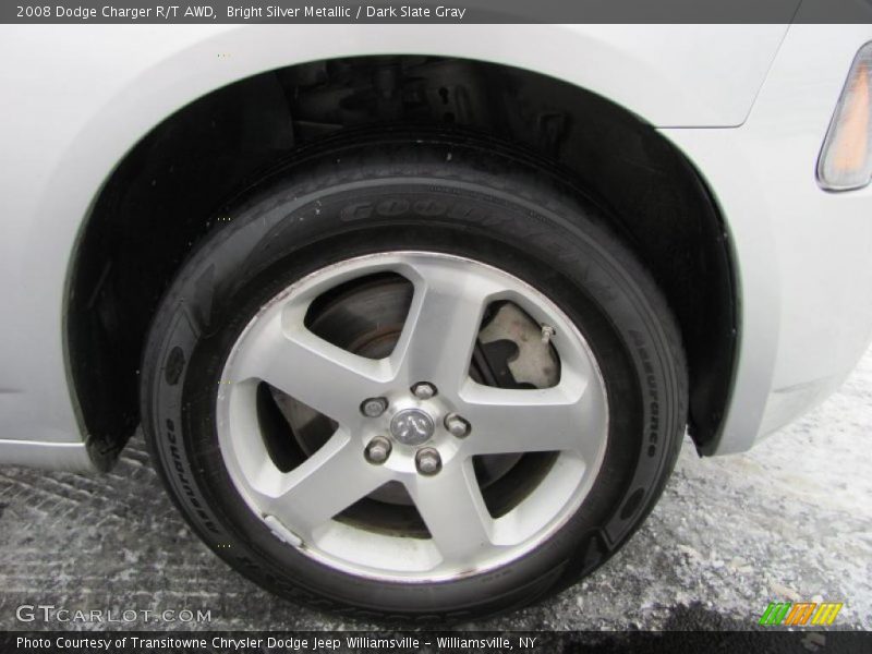 Bright Silver Metallic / Dark Slate Gray 2008 Dodge Charger R/T AWD