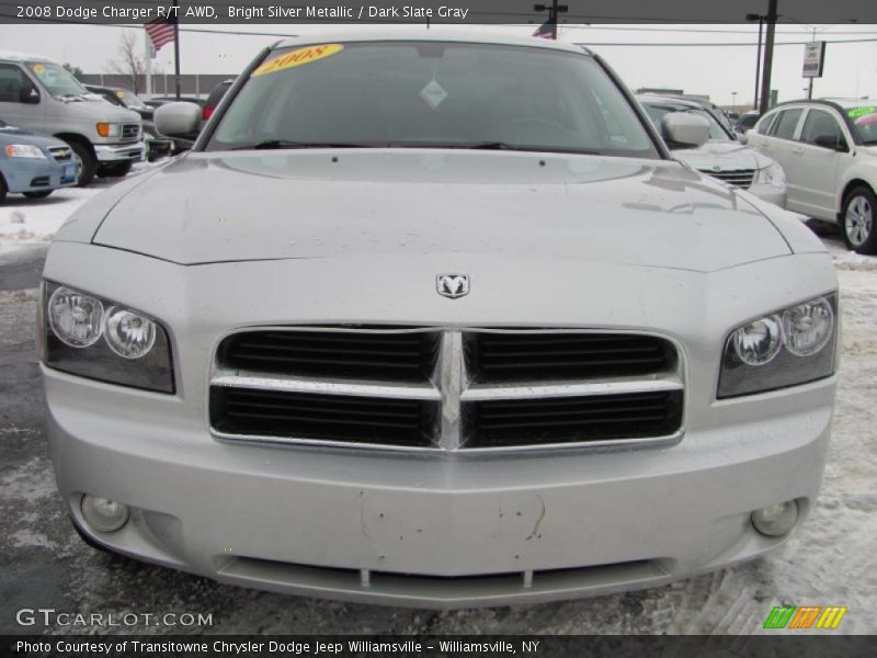 Bright Silver Metallic / Dark Slate Gray 2008 Dodge Charger R/T AWD