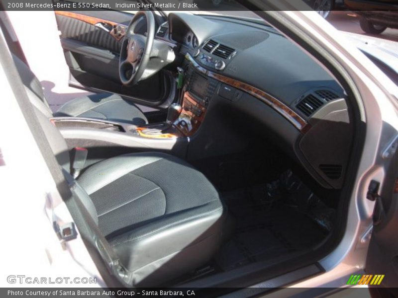 Iridium Silver Metallic / Black 2008 Mercedes-Benz E 550 Sedan