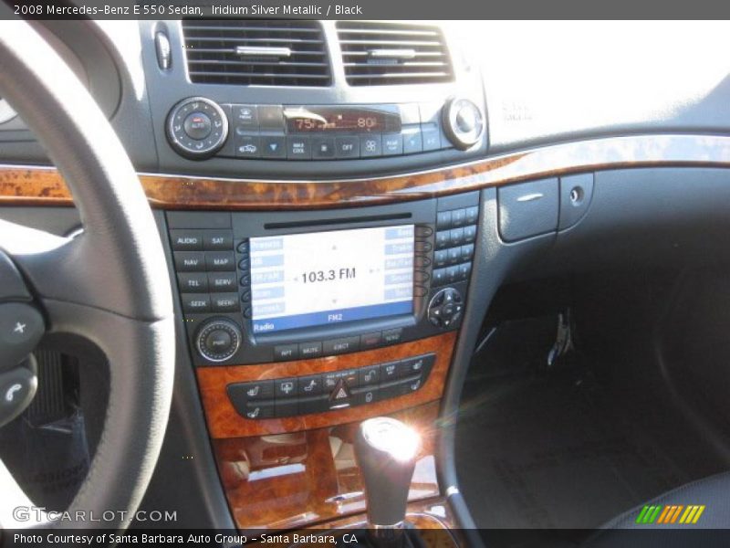 Iridium Silver Metallic / Black 2008 Mercedes-Benz E 550 Sedan