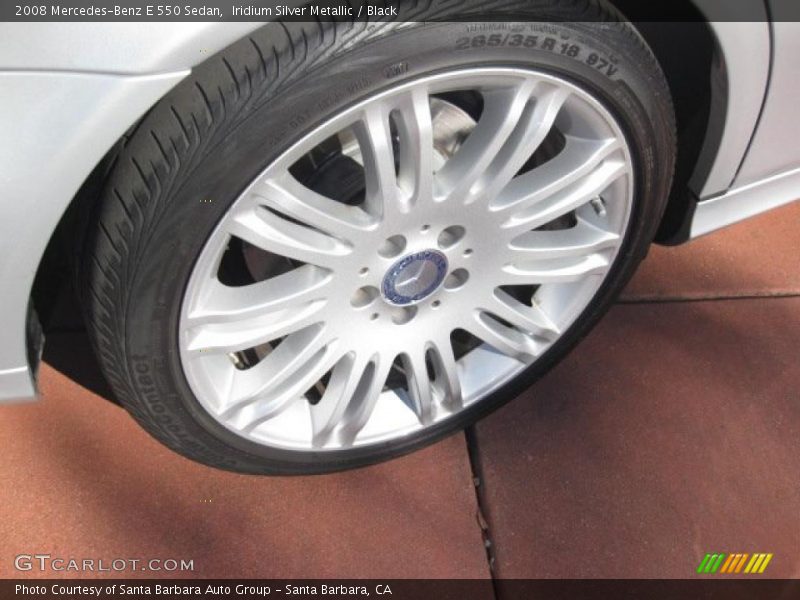 Iridium Silver Metallic / Black 2008 Mercedes-Benz E 550 Sedan