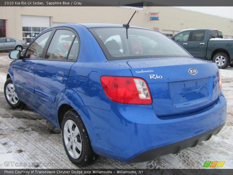 Sapphire Blue / Gray 2010 Kia Rio LX Sedan