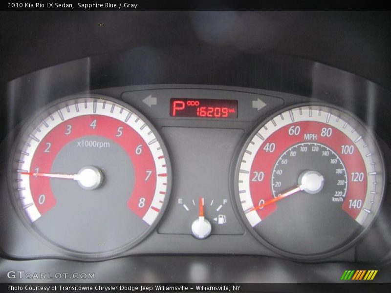  2010 Rio LX Sedan LX Sedan Gauges