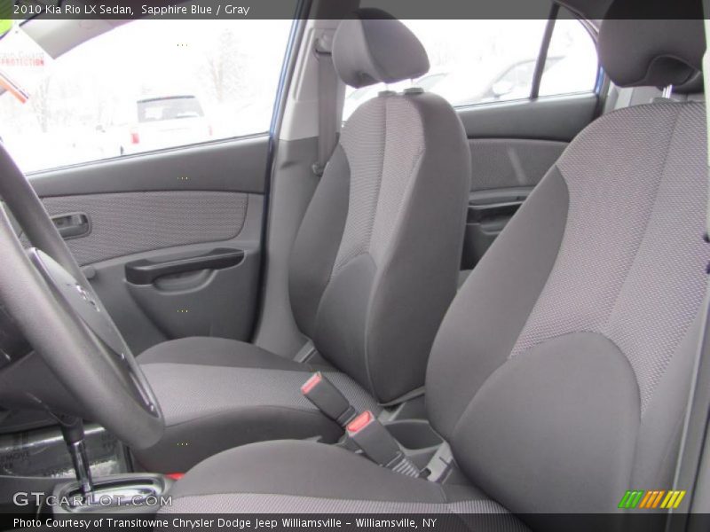  2010 Rio LX Sedan Gray Interior