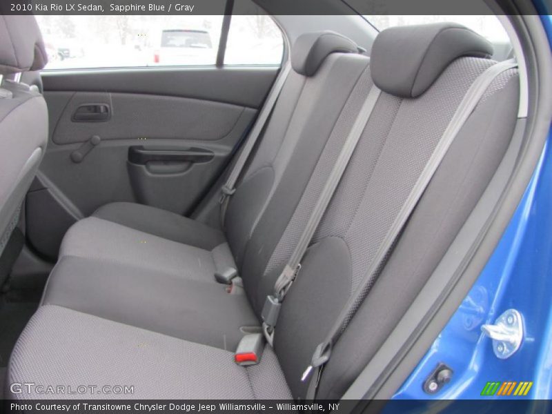  2010 Rio LX Sedan Gray Interior