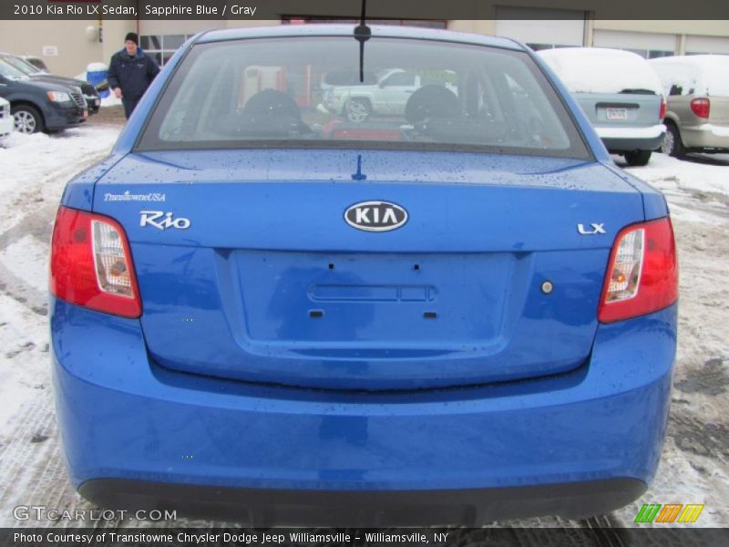 Sapphire Blue / Gray 2010 Kia Rio LX Sedan